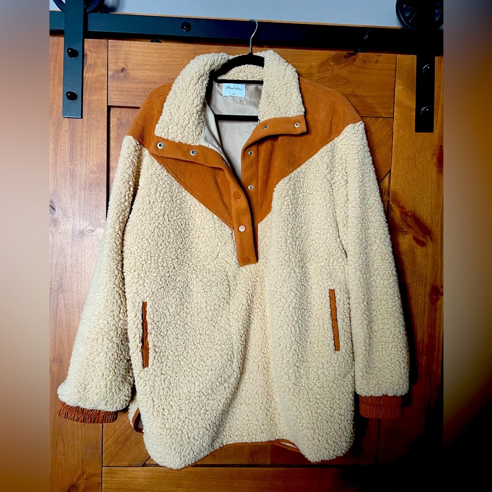 Fleece two tones jacket